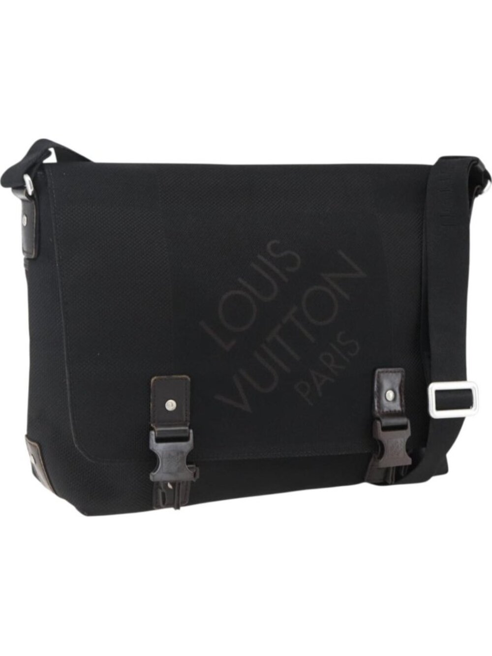 LOUIS VUITTON Damier Geant Roux Shoulder Bag Black M93079